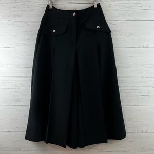 Kate Spade Black Cropped Wide Leg Pants Size 4